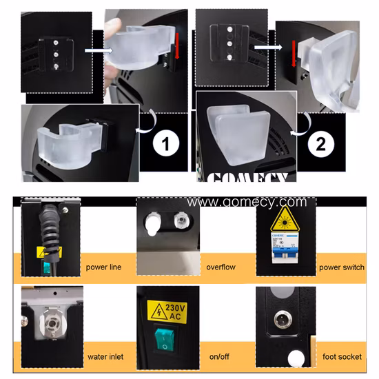 Dpl Freckle Acne Vacular Spot Removal IPL Depilação Black Gold Dpl Ultra Photon Rejuvenescimento da Pele Máquina de Beleza